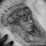 Фото рисунка тату индианка 30.10.2018 №026 - tattoo indian - tattoo-photo.ru