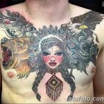 Фото рисунка тату индианка 30.10.2018 №037 - tattoo indian - tattoo-photo.ru