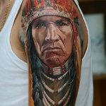 Фото рисунка тату индианка 30.10.2018 №046 - tattoo indian - tattoo-photo.ru