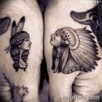 Фото рисунка тату индианка 30.10.2018 №091 - tattoo indian - tattoo-photo.ru