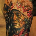 Фото рисунка тату индианка 30.10.2018 №096 - tattoo indian - tattoo-photo.ru