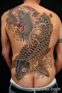 Фото рисунка тату карась 19.10.2018 №049 - tattoo carp drawing - tatufoto.com