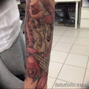 Фото рисунка тату карась 19.10.2018 №051 - tattoo carp drawing - tatufoto.com