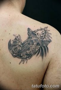 Фото рисунка тату карась 19.10.2018 №053 - tattoo carp drawing - tatufoto.com