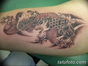 Фото рисунка тату карась 19.10.2018 №055 - tattoo carp drawing - tatufoto.com