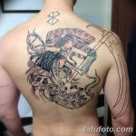 Фото рисунка тату смерть с косой 05.10.2018 №035 - tattoo death - tatufoto.com