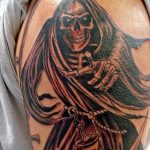 Фото рисунка тату смерть с косой 05.10.2018 №039 - tattoo death - tatufoto.com