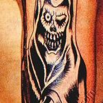 Фото рисунка тату смерть с косой 05.10.2018 №072 - tattoo death - tatufoto.com