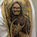 Фото рисунка тату смерть с косой 05.10.2018 №087 - tattoo death - tatufoto.com