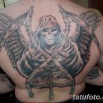 Фото рисунка тату смерть с косой 05.10.2018 №088 - tattoo death - tatufoto.com