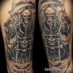 Фото рисунка тату смерть с косой 05.10.2018 №109 - tattoo death - tatufoto.com