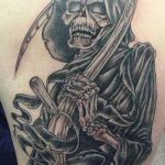 Фото рисунка тату смерть с косой 05.10.2018 №114 - tattoo death - tatufoto.com