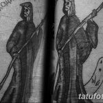 Фото рисунка тату смерть с косой 05.10.2018 №124 - tattoo death - tatufoto.com