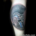 Фото рисунка тату шлем спартанца 09.10.2018 №005 - spartan helmet tattoo - tatufoto.com