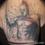 Фото рисунка тату шлем спартанца 09.10.2018 №026 - spartan helmet tattoo - tatufoto.com