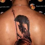 Фото рисунка тату шлем спартанца 09.10.2018 №058 - spartan helmet tattoo - tatufoto.com