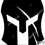 Фото рисунка тату шлем спартанца 09.10.2018 №065 - spartan helmet tattoo - tatufoto.com