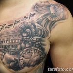 Фото рисунка тату шлем спартанца 09.10.2018 №079 - spartan helmet tattoo - tatufoto.com