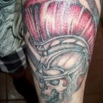 Фото рисунка тату шлем спартанца 09.10.2018 №083 - spartan helmet tattoo - tatufoto.com