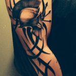 Фото рисунка тату шлем спартанца 09.10.2018 №092 - spartan helmet tattoo - tatufoto.com