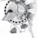 Фото рисунка тату шлем спартанца 09.10.2018 №111 - spartan helmet tattoo - tatufoto.com