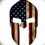 Фото рисунка тату шлем спартанца 09.10.2018 №115 - spartan helmet tattoo - tatufoto.com
