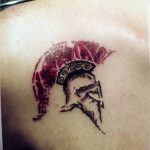 Фото рисунка тату шлем спартанца 09.10.2018 №117 - spartan helmet tattoo - tatufoto.com