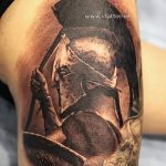 Фото рисунка тату шлем спартанца 09.10.2018 №138 - spartan helmet tattoo - tatufoto.com