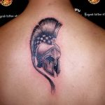 Фото рисунка тату шлем спартанца 09.10.2018 №146 - spartan helmet tattoo - tatufoto.com