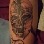 Фото рисунка тату шлем спартанца 09.10.2018 №149 - spartan helmet tattoo - tatufoto.com