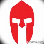 Фото рисунка тату шлем спартанца 09.10.2018 №161 - spartan helmet tattoo - tatufoto.com