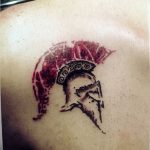 Фото рисунка тату шлем спартанца 09.10.2018 №194 - spartan helmet tattoo - tatufoto.com