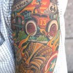 Фото рисунка татуировки автомобиль 29.10.2018 №040 - tattoo car drawing - tatufoto.com