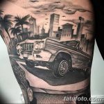 Фото рисунка татуировки автомобиль 29.10.2018 №103 - tattoo car drawing - tatufoto.com