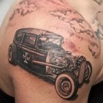 Фото рисунка татуировки автомобиль 29.10.2018 №197 - tattoo car drawing - tatufoto.com