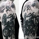 Фото тату мотоцикл 27.10.2018 №042 - motorcycle tattoo photo - tatufoto.com