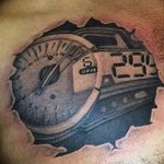 Фото тату мотоцикл 27.10.2018 №045 - motorcycle tattoo photo - tatufoto.com