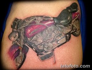 Фото тату мотоцикл 27.10.2018 №090 - motorcycle tattoo photo - tatufoto.com