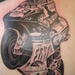 Фото тату мотоцикл 27.10.2018 №111 - motorcycle tattoo photo - tatufoto.com
