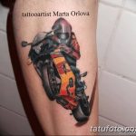 Фото тату мотоцикл 27.10.2018 №168 - motorcycle tattoo photo - tatufoto.com