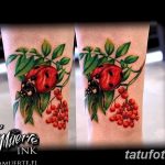 Фото тату рябина 27.10.2018 №005 - rowan tattoo photo - tatufoto.com