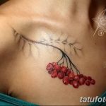 Фото тату рябина 27.10.2018 №084 - rowan tattoo photo - tatufoto.com