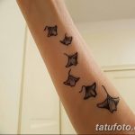 Фото тату скат манта 24.10.2018 №033 - tattoo manta photo - tatufoto.com