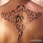 Фото тату скат манта 24.10.2018 №132 - tattoo manta photo - tatufoto.com