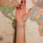 Фото тутуировка карта мира 29.10.2018 №070 - tattoo world map photo - tatufoto.com