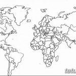 Фото тутуировка карта мира 29.10.2018 №139 - tattoo world map photo - tatufoto.com