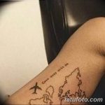Фото тутуировка карта мира 29.10.2018 №147 - tattoo world map photo - tatufoto.com