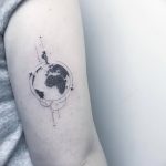 Фото тутуировка карта мира 29.10.2018 №158 - tattoo world map photo - tatufoto.com