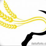 Фото эскиз для тату колос пшеницы 23.10.2018 №021 - wheat tattoo sketch - tatufoto.com