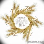 Фото эскиз для тату колос пшеницы 23.10.2018 №031 - wheat tattoo sketch - tatufoto.com